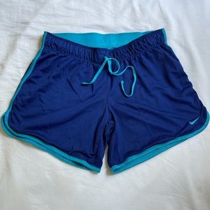 Women’s Nike Dri-Fit Blue Mesh Shorts